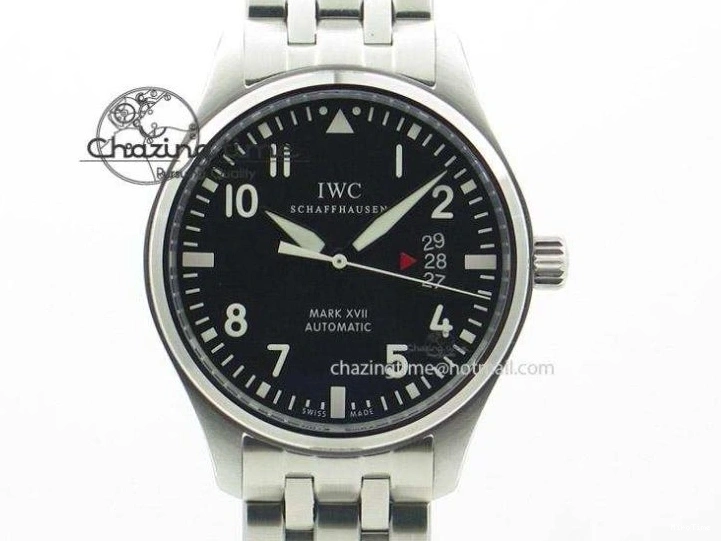 MIROTIME 0406 HighQuality Mark XVIII LAUREUS IW324703 Black Ceramic MKF Best Edition On Black Nylon Strap A 7218